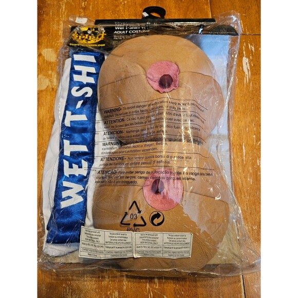 Wet T-Shirt Winner Adult Costume Spirit Halloween One Size Fits All Funny Silly - Picture 3 of 6